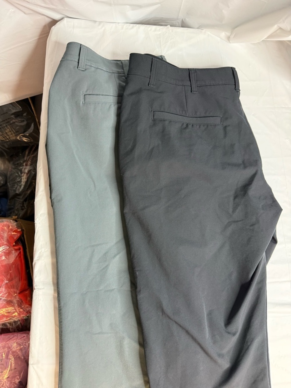Under Armour Golf Pants Lot 2 Mens 40x32 Gray Performance Stretch